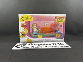 Lpja130684 Jakks Pacific The Simpsons Living Room Diorama Playset Homer Simpson Figure Tv