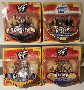 Jakks Pacific M3210 Wwf Grudge Match Bone Crunching Action 2-pack Hhh/owen 1998