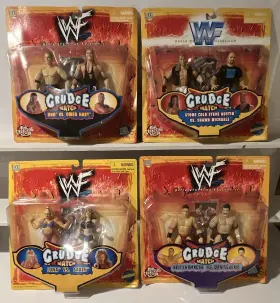 M3210 Jakks Pacific Wwf Grudge Match Bone Crunching Action 2-pack Hhh/owen 1998