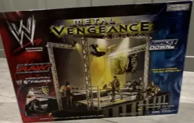 W9050a Jakks Pacific Wwe Metal Vengeance Arena Playset Sound Effects Stage Belts Mic
