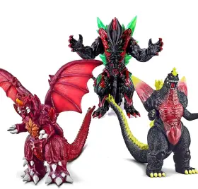 Asrh43a4w1212a2 Jaykenixo 3pcs Dragons Figures Monsters - 15 Inch And 12 Head-to-tail Large Movable Joints