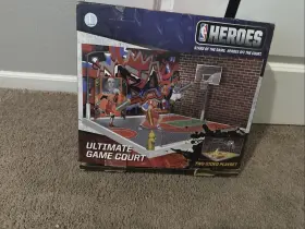12320 Jazwares Nba Heroes Ultimate Game Court Basketball Two-sided New Playset Kobe Lebron