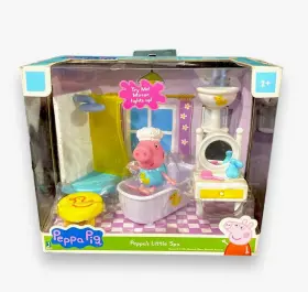 Jazwares 191726005230 Peppa Pig Little Rooms S Spa Mirror Lights Up New Peppas House