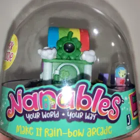 Jazwares 191726009948 Nanables Make It Rain-bow Arcade .5-inch Mini Playset