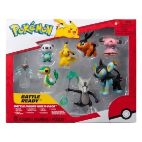 Jazwares 191726411062 Pokemon Battle Ready Figure Multi-pack 8 Figures Pikachu Luxio Rotom Snivy New