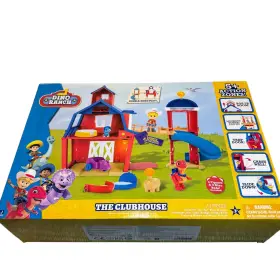 Jazwares 191726419914 Dino Ranch Clubhouse 13-piece Playset With Jon Action Figure Lights And Sound