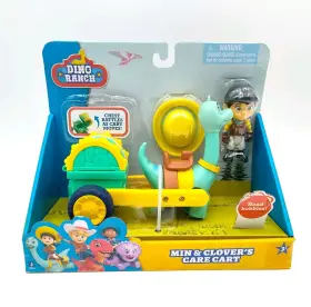 Jazwares 191726436225 Dino Ranch Min And Clovers Care Cart Action Figure Toy See Pics