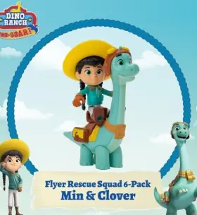 Jazwares 191726461814 Dino Ranch. Flyer And Rescue Squad Min Clover