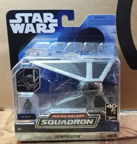 0078 Jazwares 191726479291 Star Wars Micro Galaxy Squadron Tie Interceptor Series 4 #0078 New