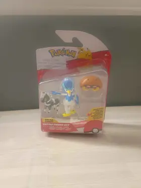 Jazwares 191726487103 Pokemon Battle Figure Set Blitzle Quaxwell Kabuto 3-pack