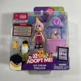 Jazwares 191726499138 Adopt Me Ice Cream Parlour 5 Piece Play-set With Task Board And Virt. Code