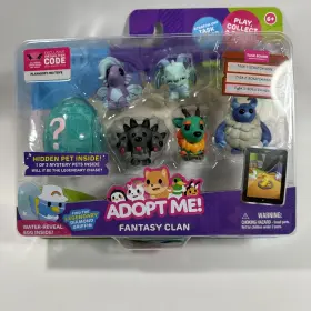 Jazwares 191726507857 Adopt Me Fantasy Clan 7 Piece Play-set With Hidden Mystery Pet Inside