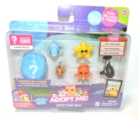 Jazwares 191726708438 Adopt Me Into The Sea Figures With Mystery Pet And Exclusive Virtual Item Code New