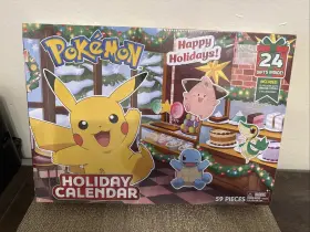 Jazwares 191726756309 Pokemon Holiday Calendar 59 Pc. Set. New
