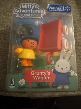 Jazwares 681326129530 2017 New Miffys Adventure Big And Small Gruntys Wagon Figure Playset