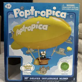 Jazwares 681326131403 Poptropica 30 Inch Deluxe Inflatable Blimp With Extra Figurines Coins Accessories