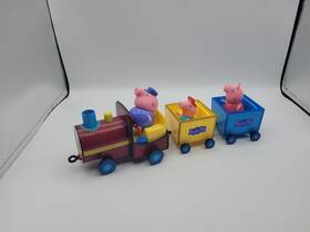 Jazwares 681326926016 Peppa Pig Grandpas Talking Train Playset With 2 Friends Untested