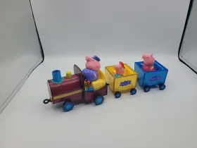 Jazwares 681326926016 Peppa Pig Grandpas Talking Train Playset With 2 Friends Untested