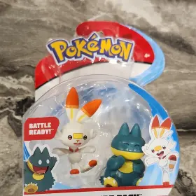 97626-03085-ka Jazwares Pok Mon Battle Figures Playset Munchlax And Scorbunny Plastic Boxed