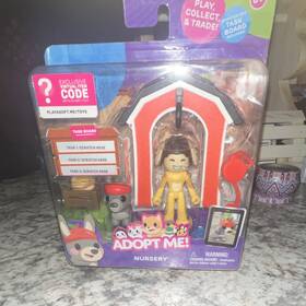 Jazwares Af5-#5 Adopt Me Nursery Playset Doug And Donkey Figures Task Board Code