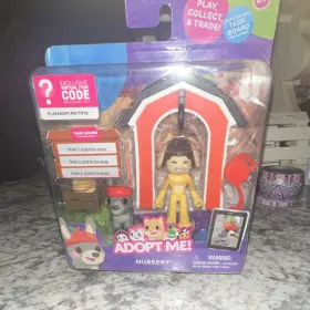 Jazwares Af5-#5 Adopt Me Nursery Playset Doug And Donkey Figures Task Board Code