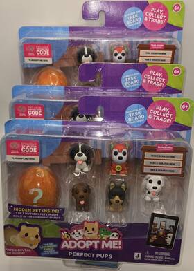Jazwares Ame0188-120424-v1 Adopt Me Perfect Pups Playset Dalmatian Water Reveal Egg - Lot Of 3