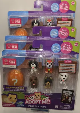 Ame0188-120424-v1 Jazwares Adopt Me Perfect Pups Playset Dalmatian Water Reveal Egg - Lot Of 3