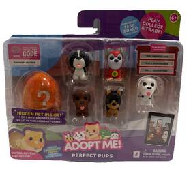 Jazwares Ame088-072924-v1 Adopt Me Perfect Pups Playset Dalmatian Robo Dog Water-reveal Egg