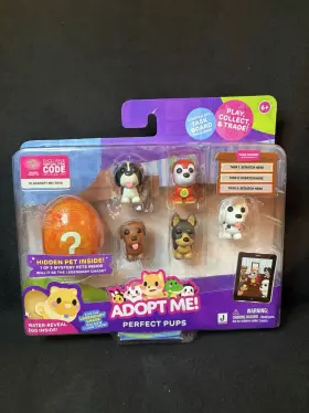 Ame088-102424-v1 Jazwares Adopt Me Perfect Pups Water-reveal Egg Playset Dalmatian Kelpie Boxed