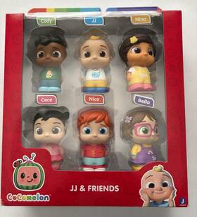 Jazwares Cmw0540 Cocomelon Jj And Friends Set Character Figures Toy Cece Nina Cody Bella Nico Nib