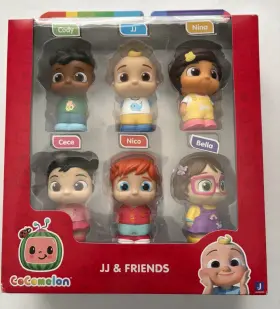 Cmw0540 Jazwares Cocomelon Jj And Friends Set Character Figures Toy Cece Nina Cody Bella Nico Nib