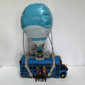 Fnt0105 Jazwares Fortnite Battle Bus Vehicle Tomatohead Gutbomb Figures Glider Lights Sound