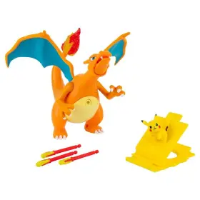 Pkw4262 Jazwares Llc Charizard Deluxe Figure - 6 Inch Interactive Plus 2-inch Pikachu