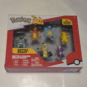 Jazwares Pkw2684 Pok Mon Battle Figure Multi-pack Playset Pikachu Bulbasaur Squirtle