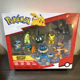 Pkw3064 Jazwares Pok Mon Battle Figure Multi-pack Playset Chikorita Pikachu Totodile