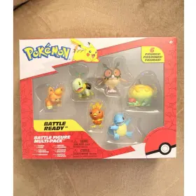 Pkw3098 Jazwares Pok Mon Battle Figure Multi-pack 6pc Tepig Squirtle Turtwig