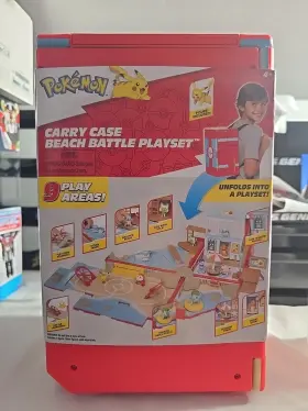 Pkw3424 Jazwares New Sealed Pokemon Pikachu Carry Case Beach Battle Playset With Figure