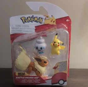 Pkw3611-071824-ka Jazwares Pok Mon Battle Figure Playset Flareon Vanillite And Pikachu New