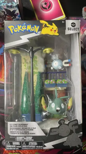 Pkw3682-021425-tm Jazwares Pok Mon Figure Magnemite Trubbish City Street Environment Sealed