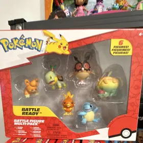 Pkw4096 Jazwares Pok Mon Battle Ready Figure Multi-pack 6 Figures Pawmi Squirtle