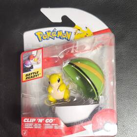 Jazwares Pkw4161 Pok Mon Sandshrew Action Figure With Nest Ball 2-piece Set Boxed