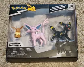 Pkw4222 Jazwares Pok Mon Special Finish Eevee Espeon Umbreon Figures Multi-pack Playset