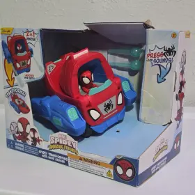 Snf0379 Jazwares Marvel Spidey Transforming Web-wave Cruiser Playset With Sounds