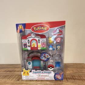 Jazwares Sqai-0071-102025-dc Pok Mon Squish-a-longs Playset Pikachu Chansey Snorlax Marill 9pcs