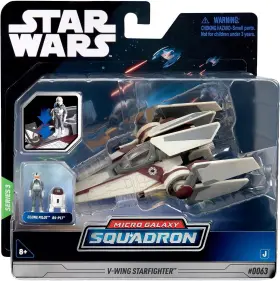 Swj0085 Jazwares Star Wars Micro Galaxy Squadron V-wing Starfighter #0063 Series 3 New