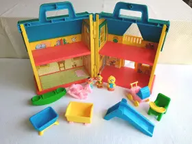 9014 Jim Henson Illco Vtg Sesame Street Baby Muppet House Nursery Play Set #9014 Rare