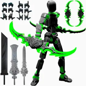 B0d6lsmlrc Jirown T13 3d Printed Robot Action Figure Collectible Articulated Desktop Decor