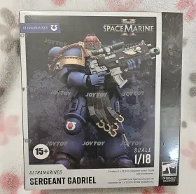 Jt00065 Joytoys Joytoy Warhammer 40k 1/18 Space Marines 2 Ultramarines Sergeant Gadriel New