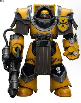 Jt9381 Joytoys Joytoy 1/18 Imperial Fists Legion Cataphractii With Heavy Flamer Figure