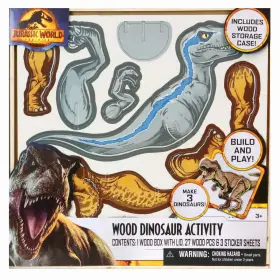 13131 Jurassic World Dominion Wood Dinosaur Activity - Building Decorating Set 3